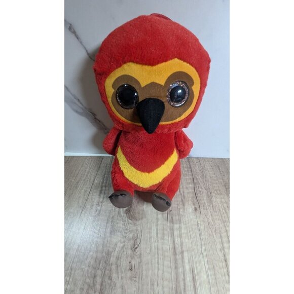 Wizarding World of Harry Potter OWL Fawkes Stuffed Glitter Eye 12"Feathers - Picture 3 of 8